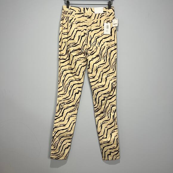 NWT WeWoreWhat Th Icon Piped Stiletto Slit Tiger Skinny Jean Size 30 - Picture 7 of 9